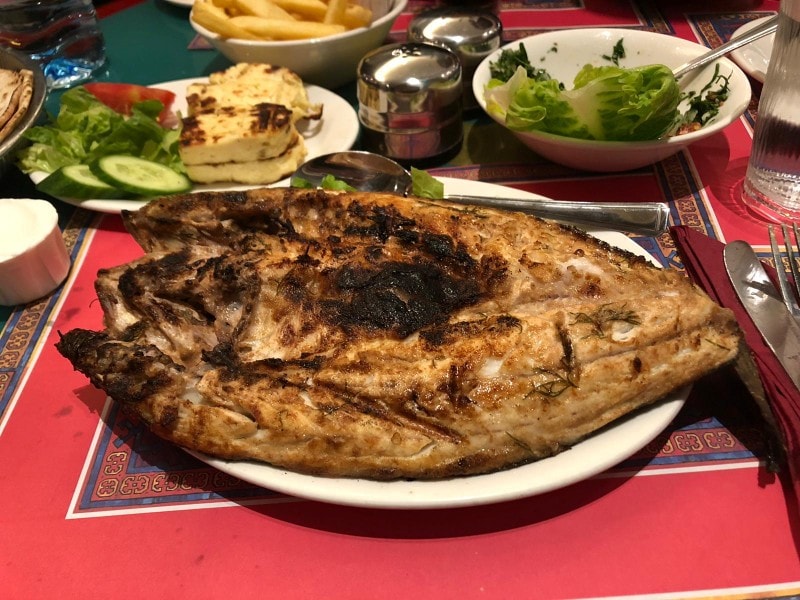 Massive piece of seabass